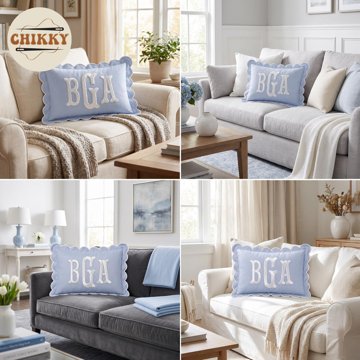 Personalized Embroidered Pillow Cover — image 6