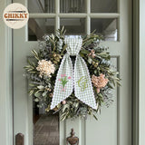 Monogram Personalized Wreath Sash — 11 - Pink Tulip — image 4