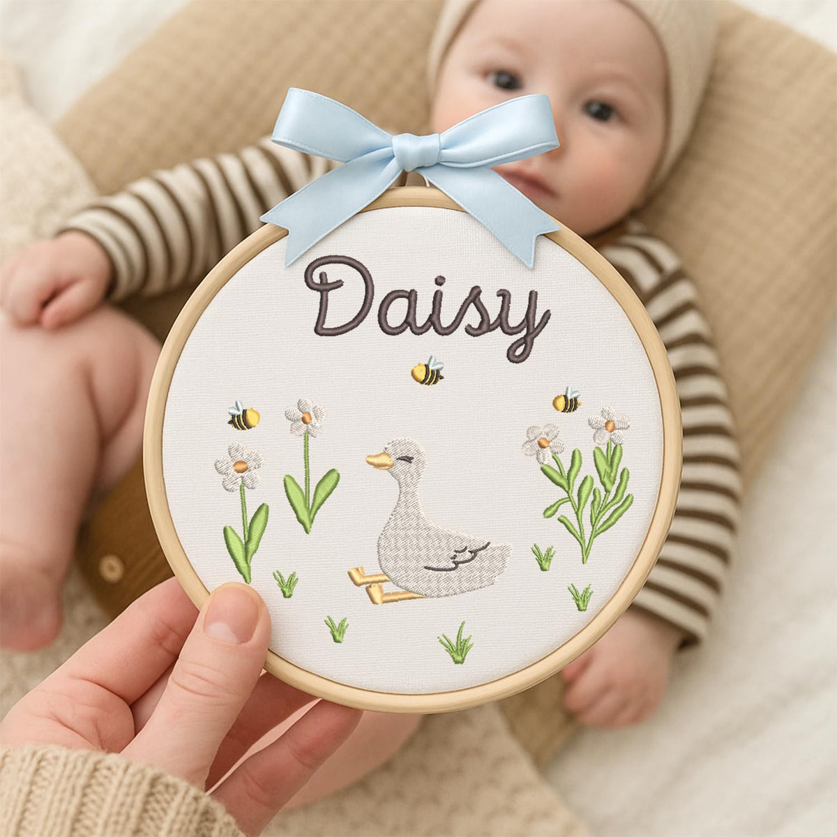 Personalized Embroidered Baby Name Hoop — 1 — image 5