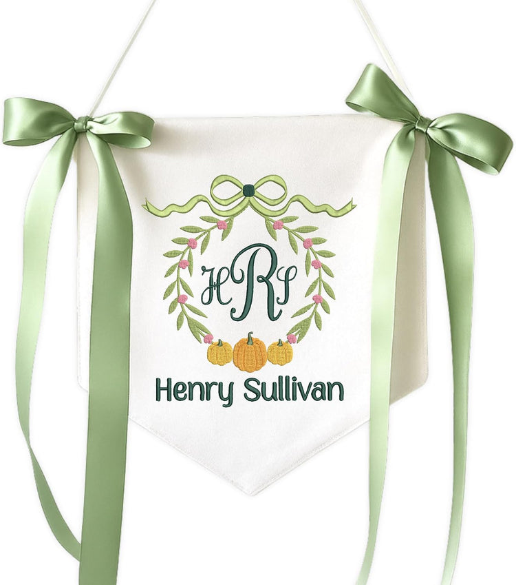 Personalized Embroidered Baby Name Banner — 8