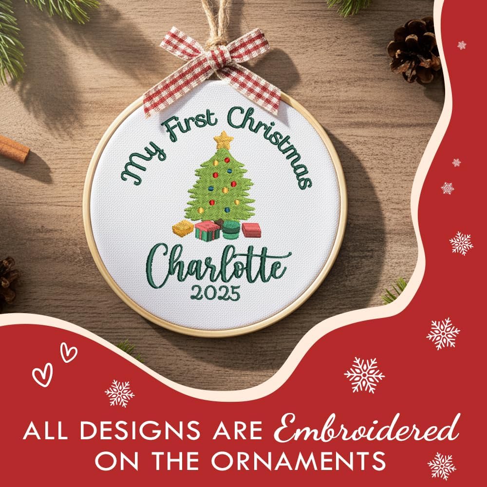 Personalized Baby's First Christmas Ornament — 1 — image 4