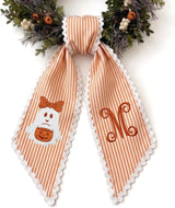 Halloween Personalized Wreath Sash