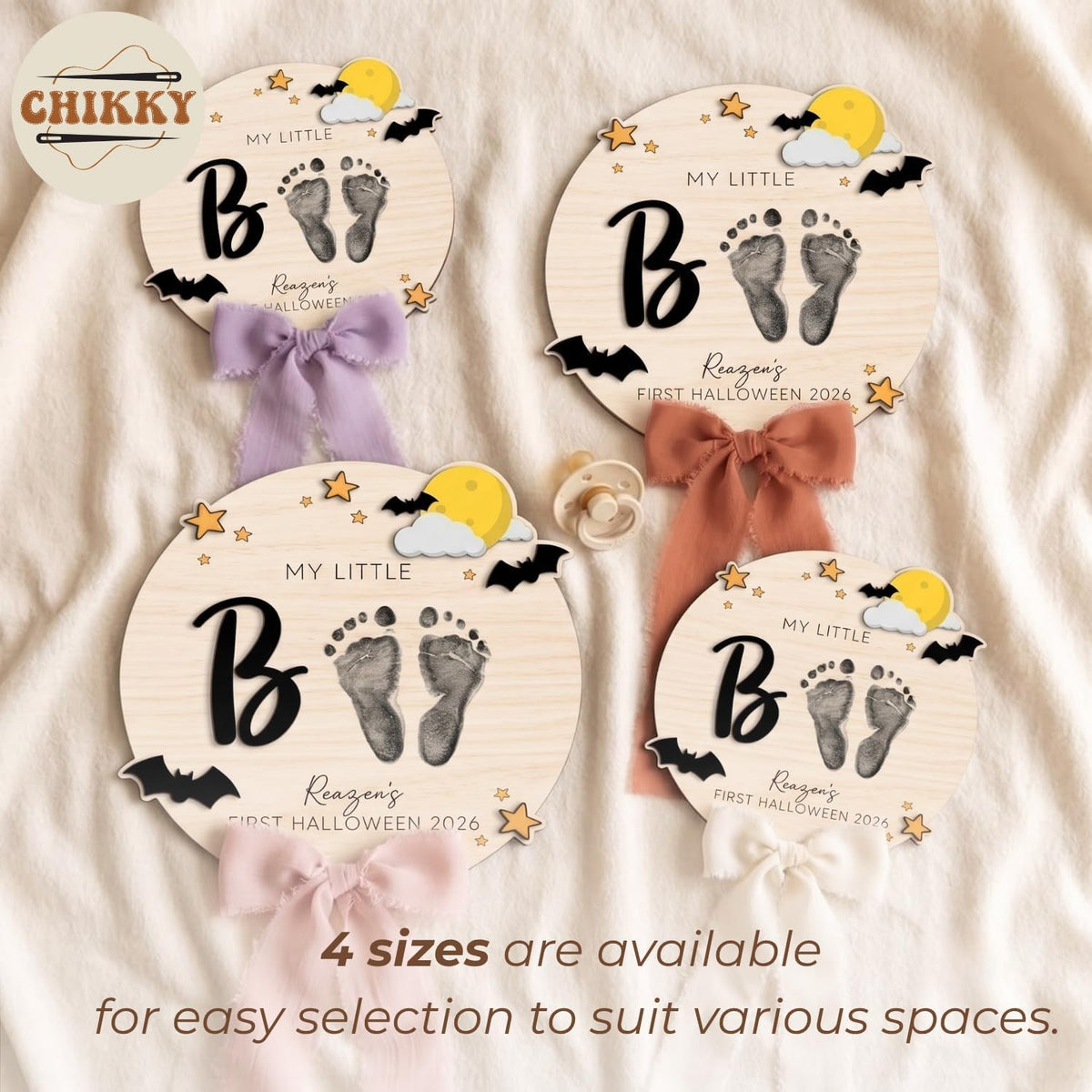 Personalized Wooden Birth Announcement Sign — image 6
