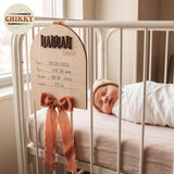 Personalized Wooden Birth Announcement Sign — image 5