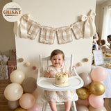 Personalized Embroidered Baby Name Banner — 3 - Beige — image 7
