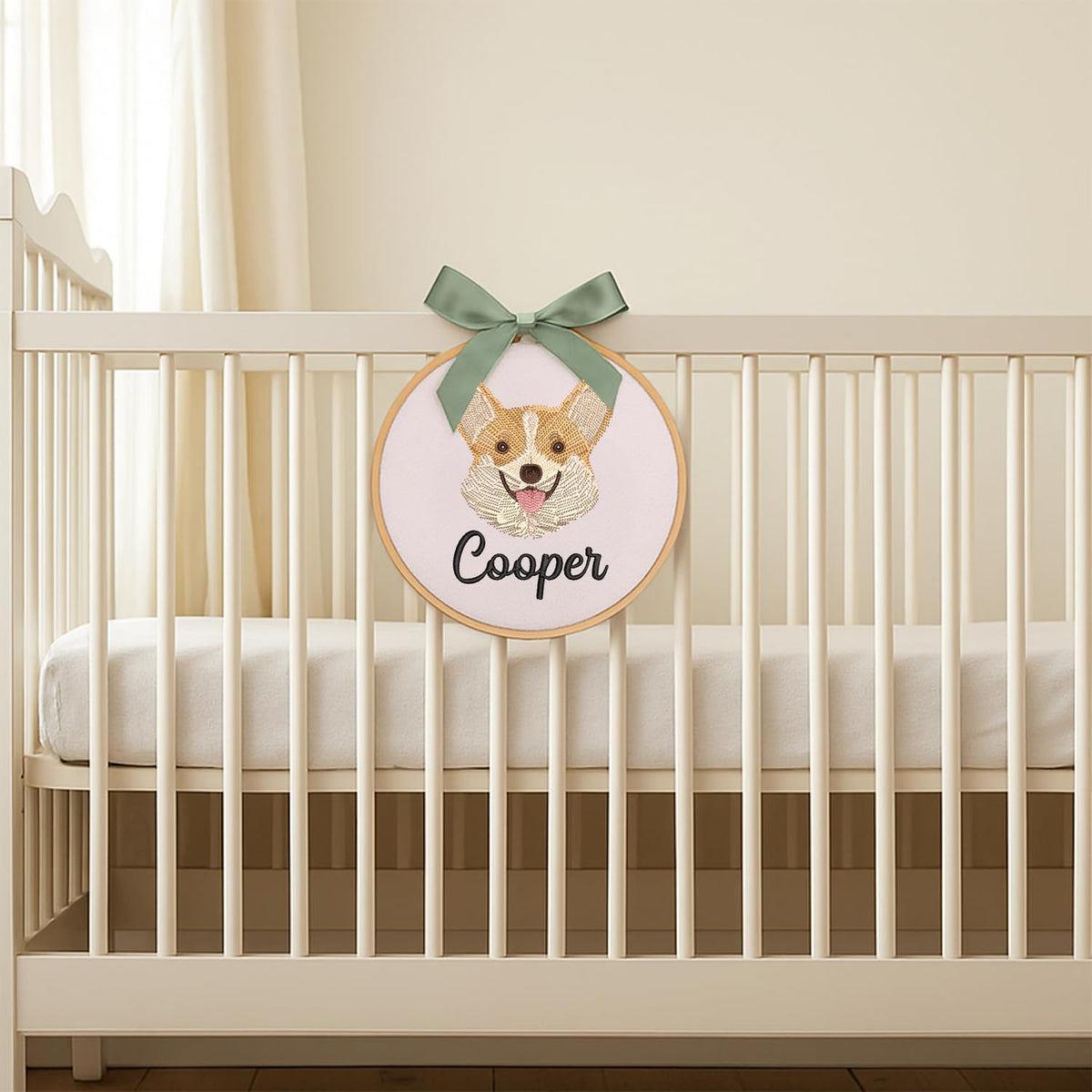 Personalized Embroidered Baby Name Hoop — 10 — image 6