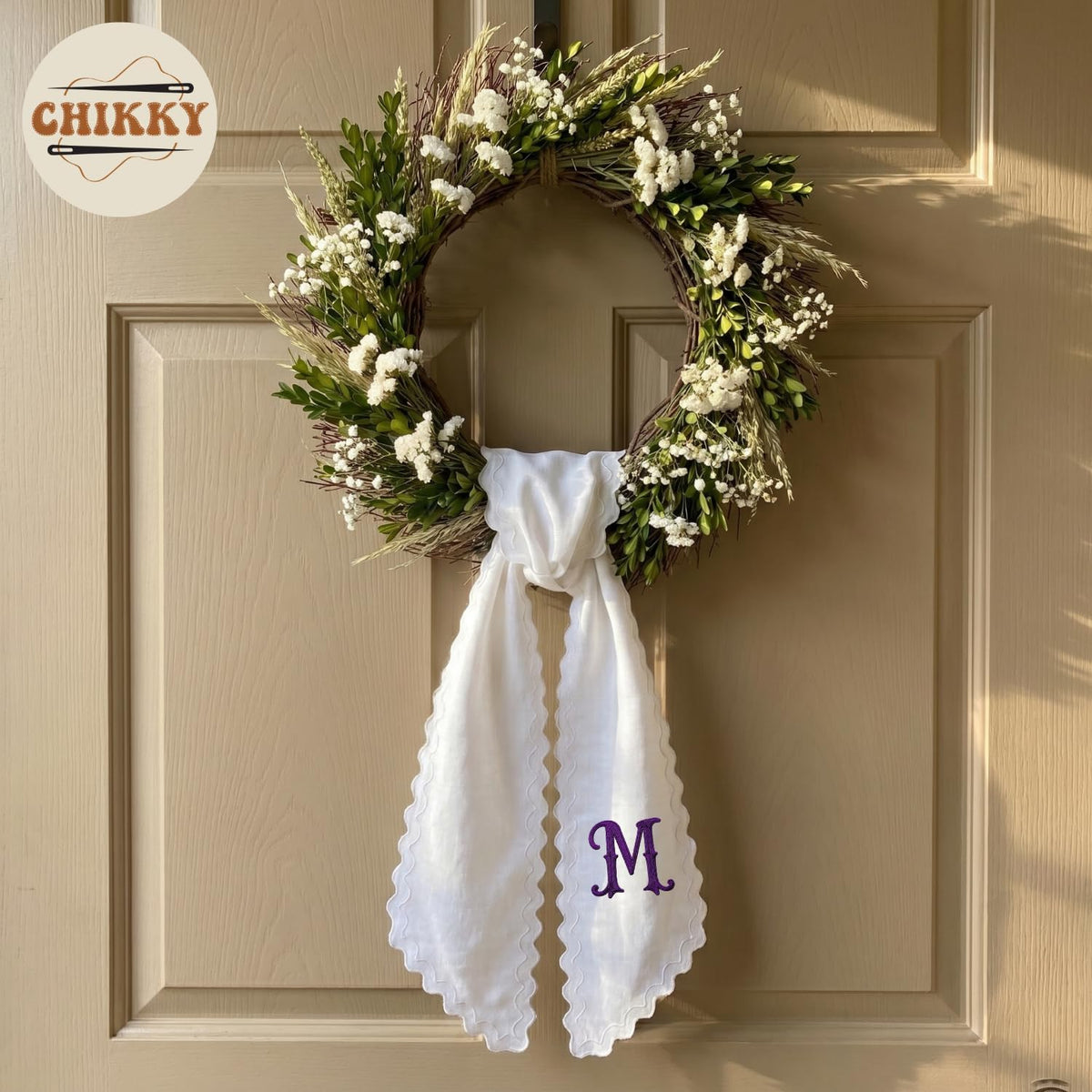 Christmas Personalized Wreath Sash — image 2