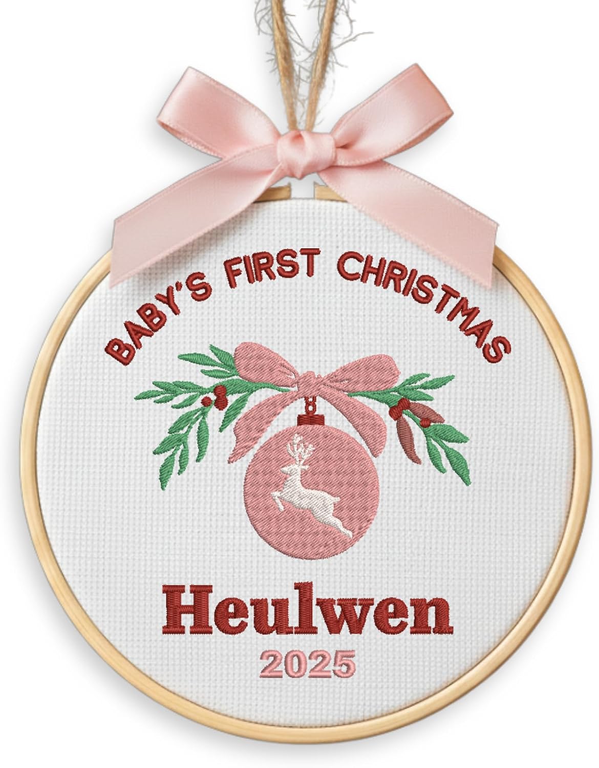 Personalized Baby's First Christmas Ornament — 12