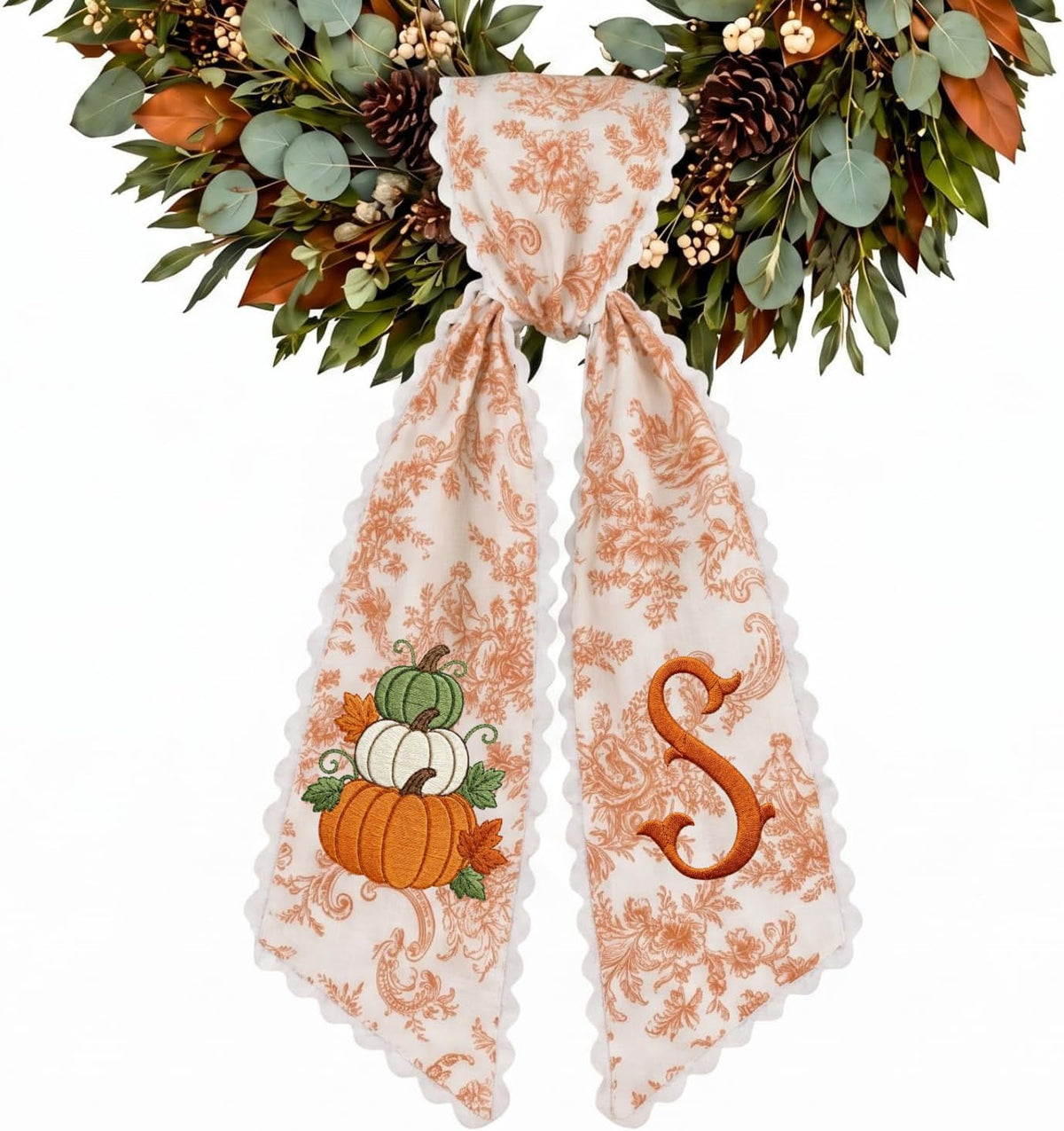 Halloween Personalized Wreath Sash