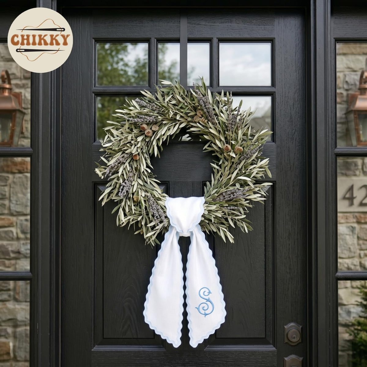 Christmas Personalized Wreath Sash — image 3