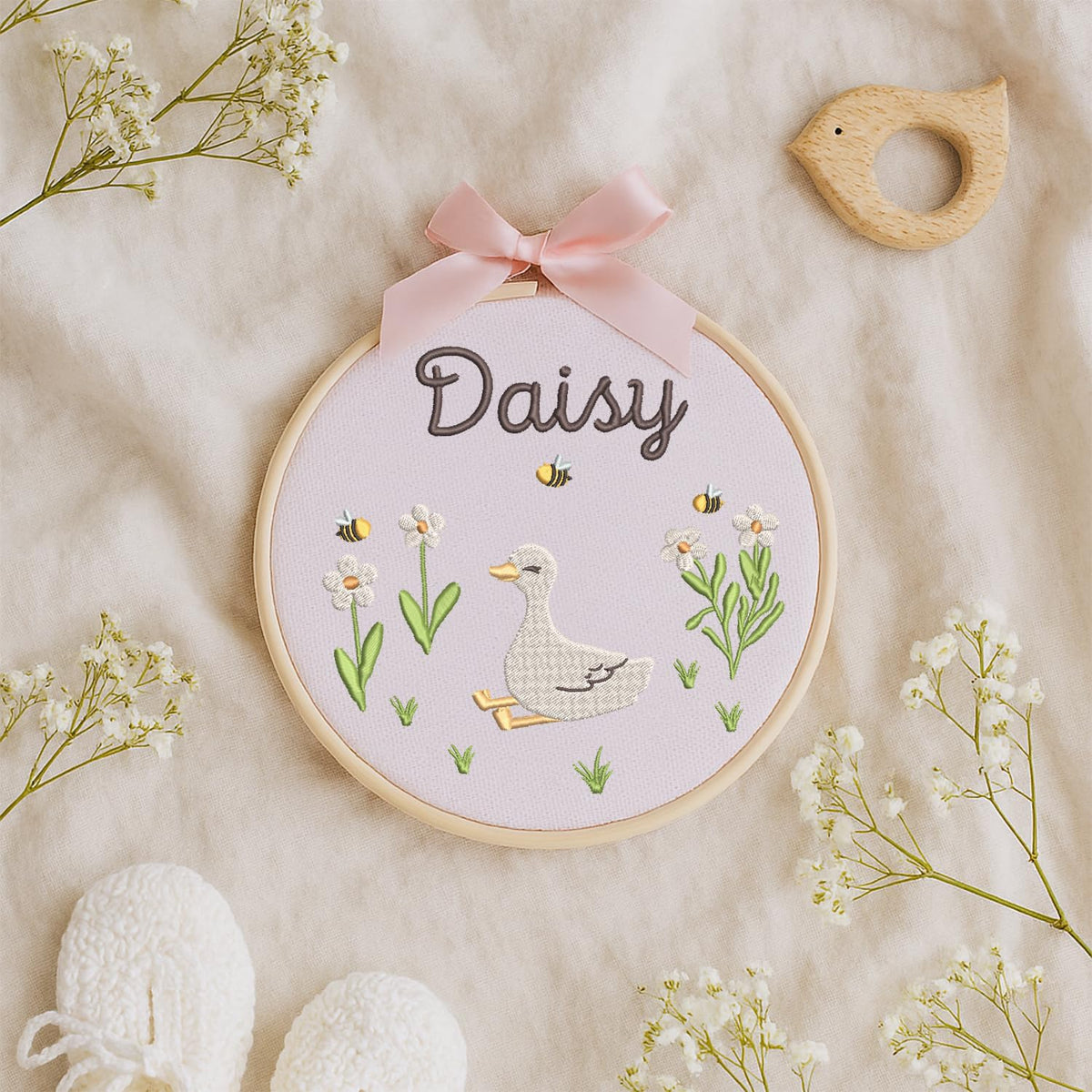Personalized Embroidered Baby Name Hoop — 1 — image 8