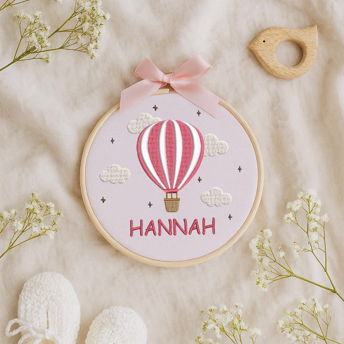 Personalized Embroidered Baby Name Hoop — 11 — image 8