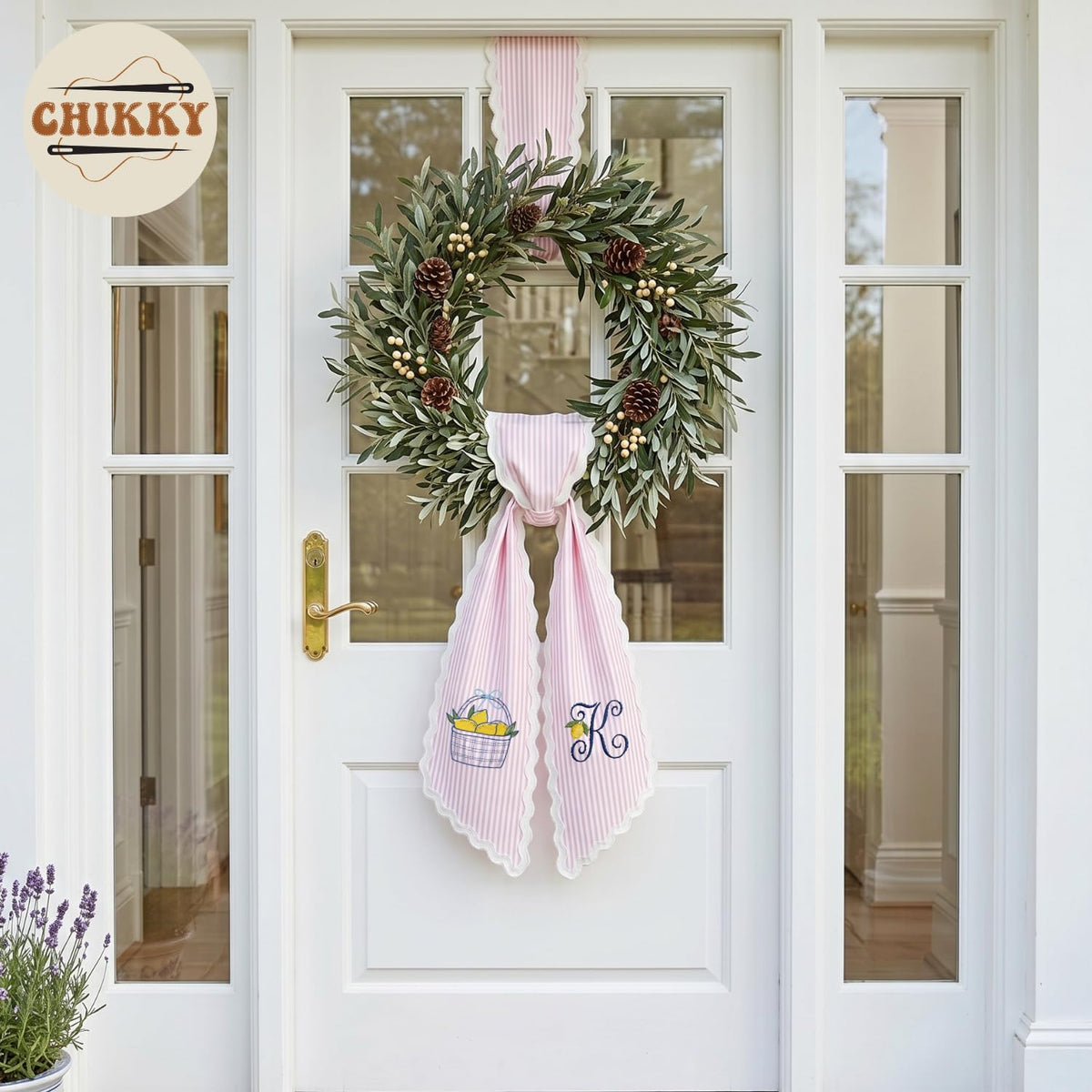 Christmas Personalized Wreath Sash — image 7