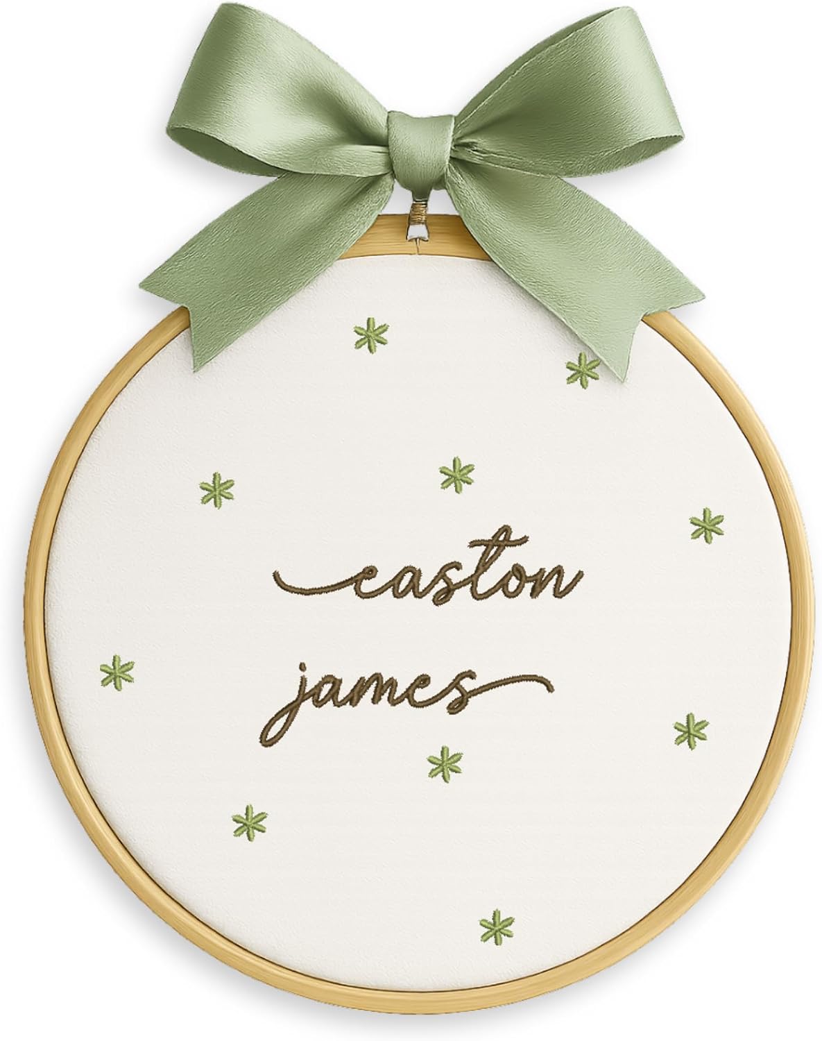 Personalized Embroidered Baby Name Hoop — 2