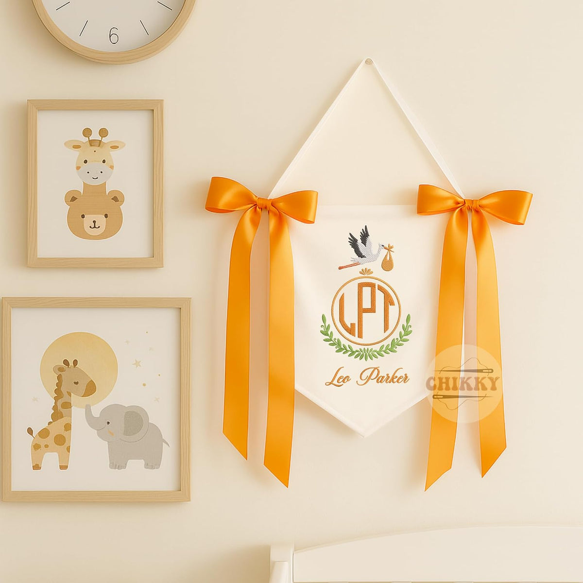 Personalized Embroidered Baby Name Banner — 14 — image 4