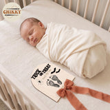 Personalized Wooden Birth Announcement Sign — image 3