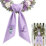 Monogram Personalized Wreath Sash — 5 - Lavender