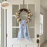 Monogram Personalized Wreath Sash — 3 - Big Initial — image 5