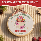 Personalized Baby's First Christmas Ornament — 6 — image 8