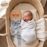Personalized Wooden Birth Announcement Sign — image 4