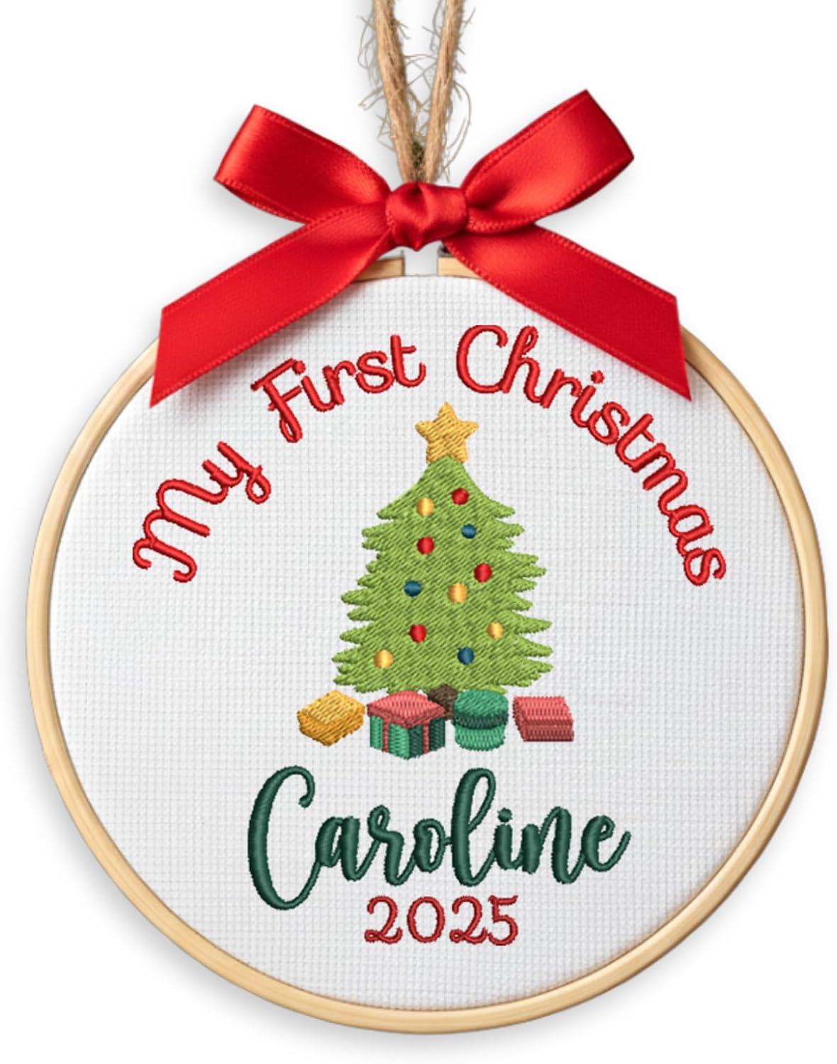 Personalized Baby's First Christmas Ornament — 1