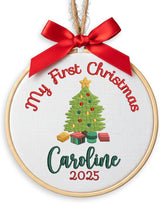 Personalized Baby's First Christmas Ornament — 1