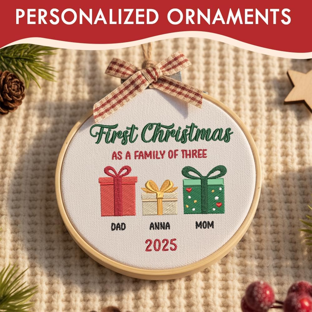 Personalized Baby's First Christmas Ornament — 10 — image 8