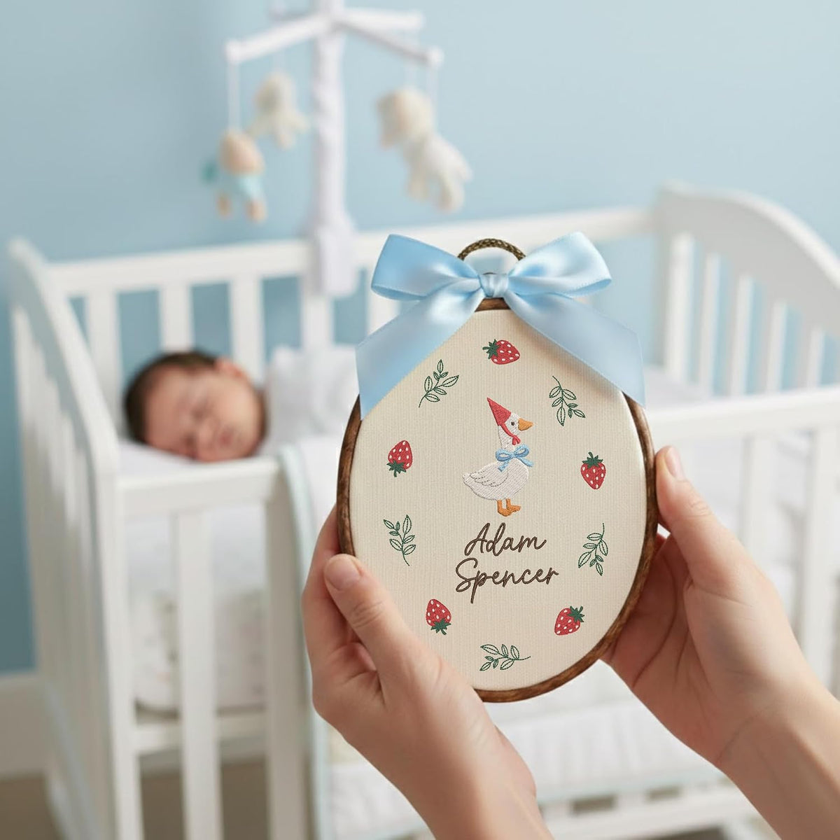 Personalized Embroidered Baby Name Hoop — 15 — image 4