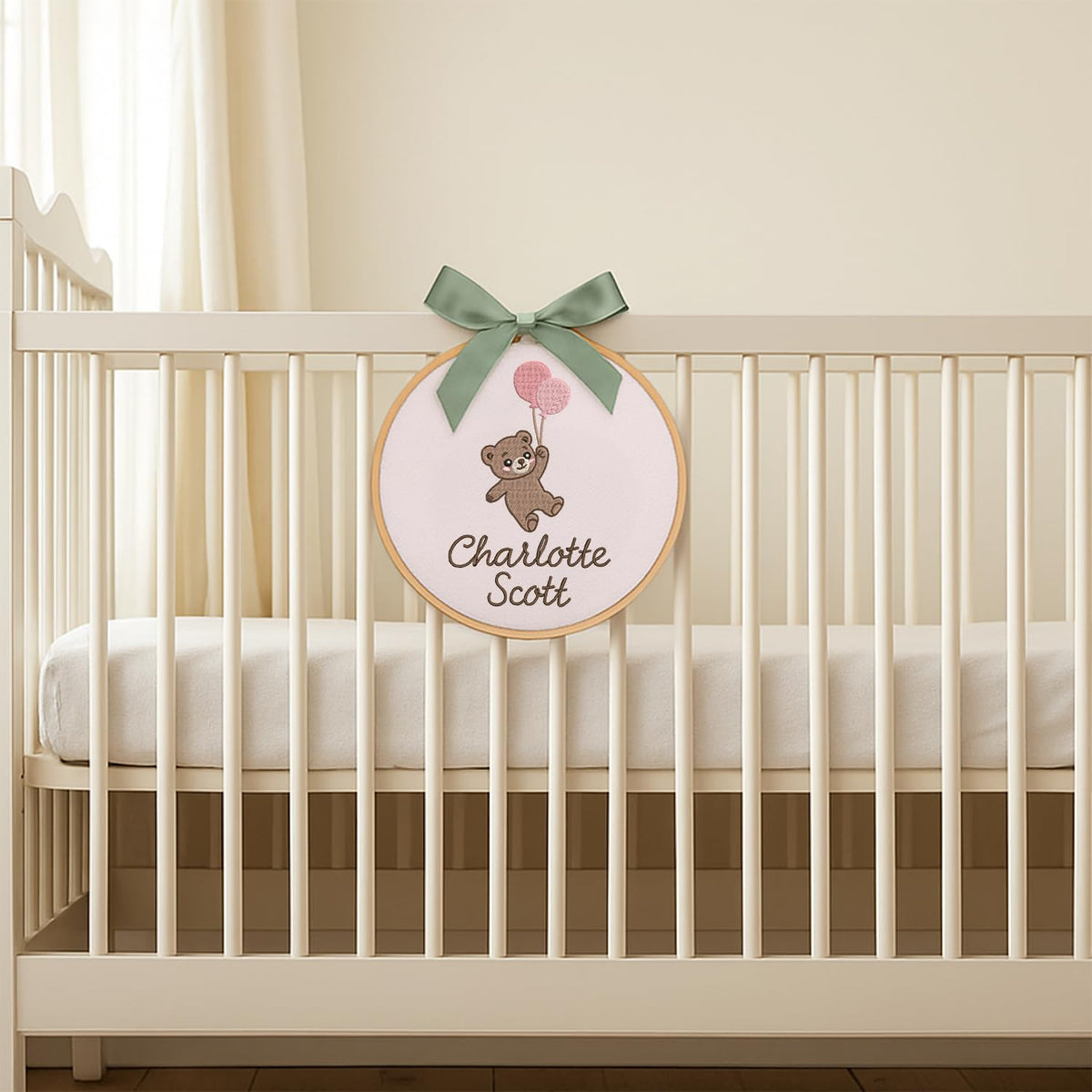 Personalized Embroidered Baby Name Hoop — 3 — image 6