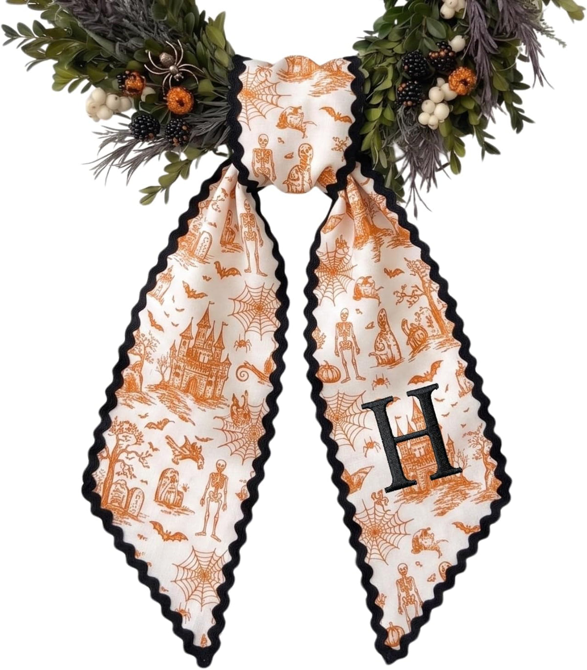 Halloween Personalized Wreath Sash