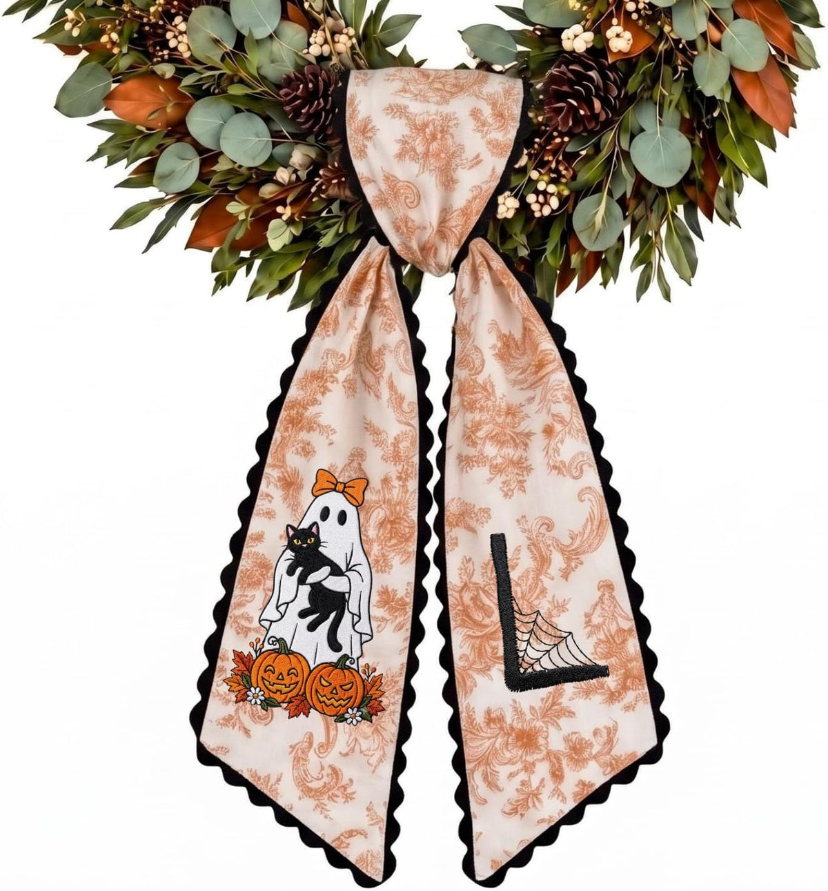Halloween Personalized Wreath Sash