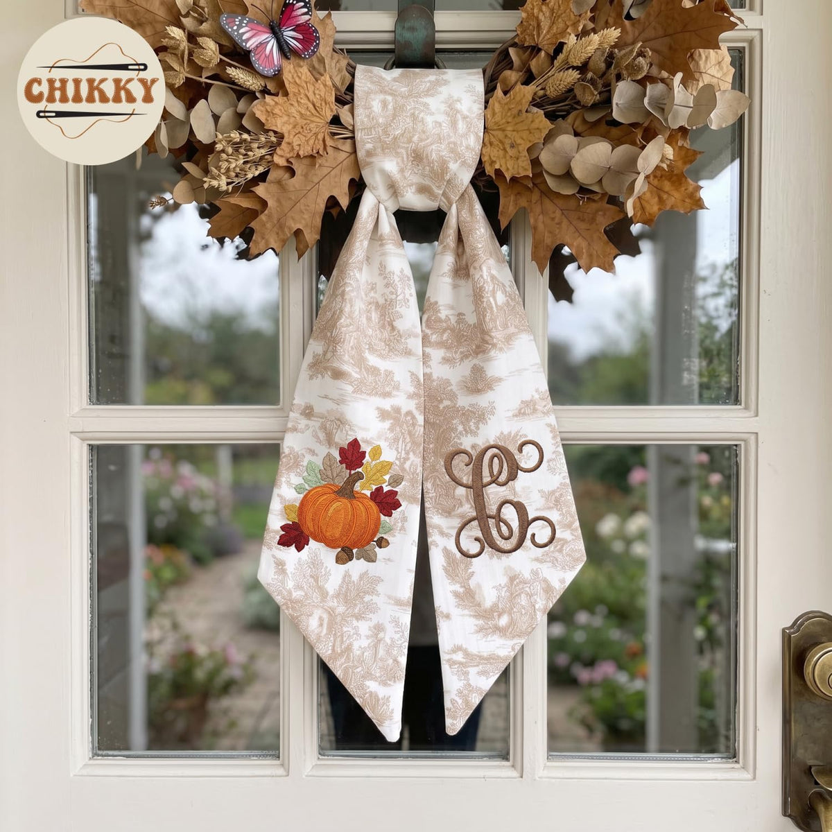 Autumn Personalized Wreath Sash — image 5