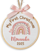 Personalized Baby's First Christmas Ornament — 9
