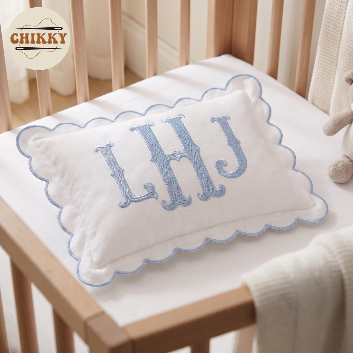 Personalized Embroidered Pillow Cover — image 2
