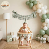 Personalized Embroidered Baby Name Banner — 4 - Sage — image 7