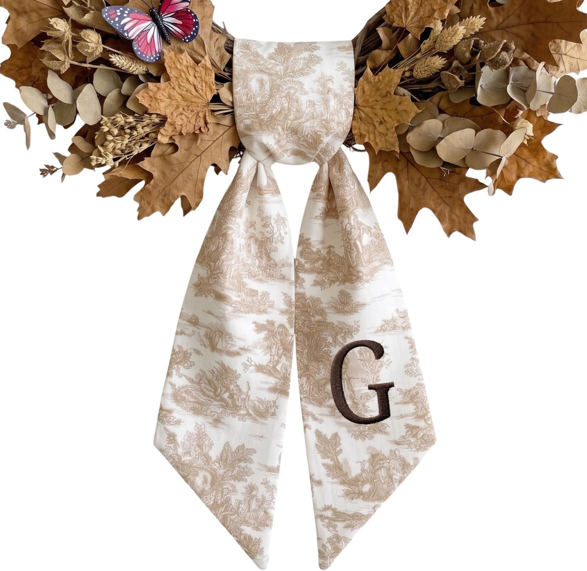 Autumn Personalized Wreath Sash