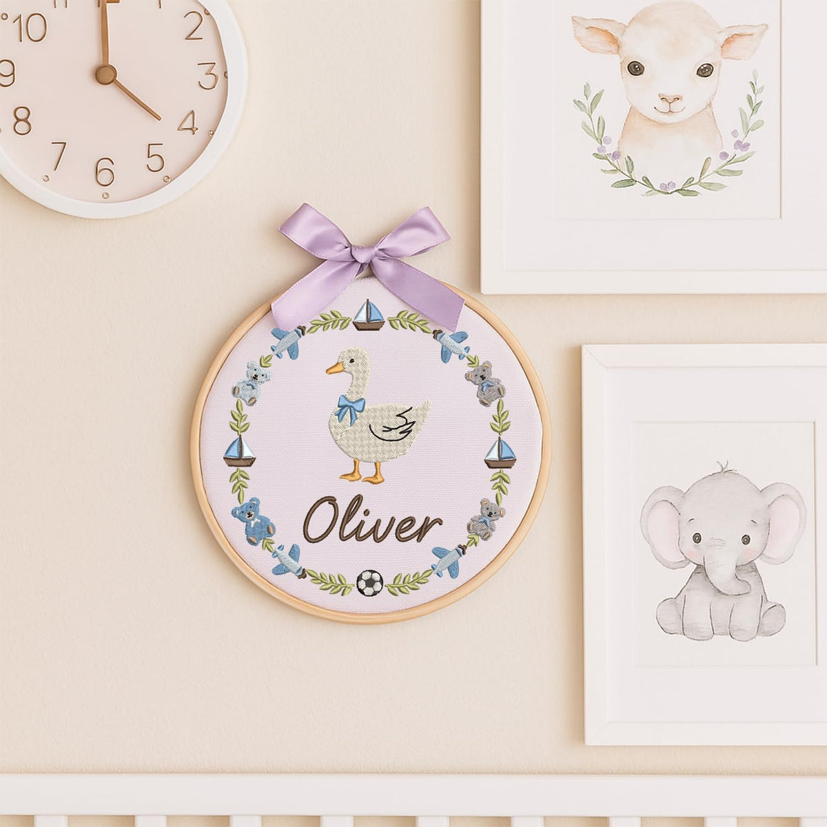 Personalized Embroidered Baby Name Hoop — 9 — image 7
