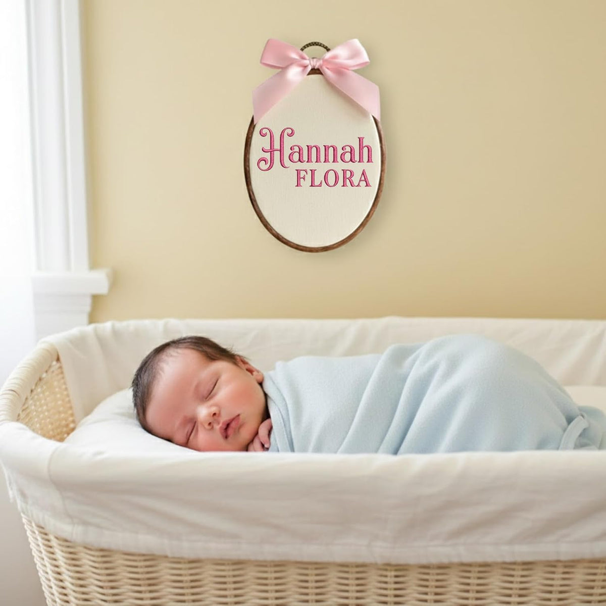Personalized Embroidered Baby Name Hoop — 9 — image 3