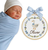 Personalized Embroidered Baby Name Hoop — 9