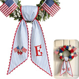 Patriotic Personalized Wreath Sash — 11 - USA Flag Flowers