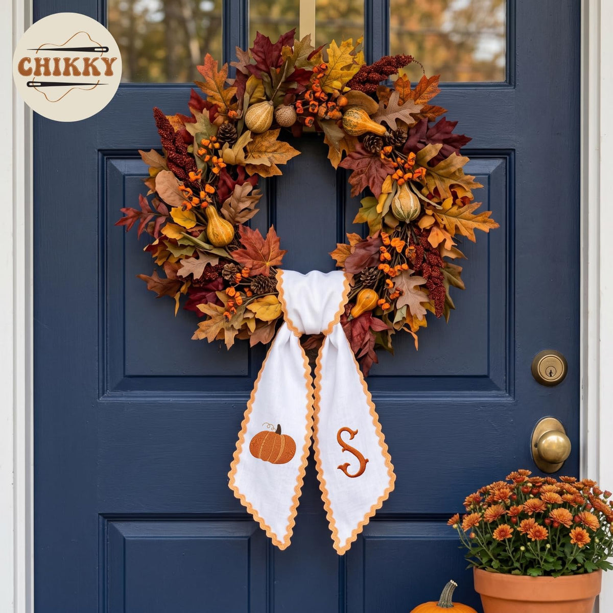 Christmas Personalized Wreath Sash — 22 — image 5