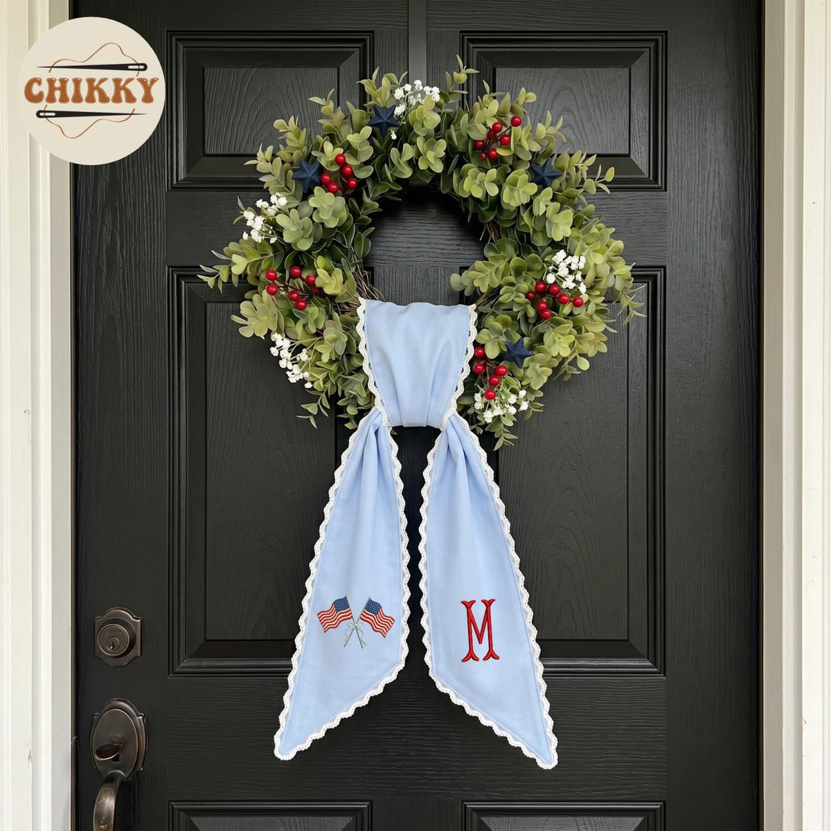 Patriotic Personalized Wreath Sash — 5 — image 6