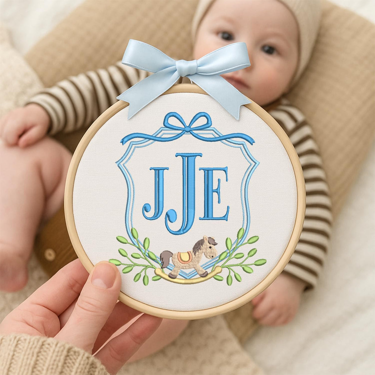 Personalized Embroidered Baby Name Hoop — 6 — image 5