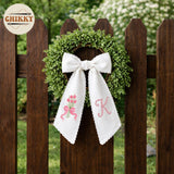 Monogram Personalized Wreath Sash — 9 - Tulip Bouquet — image 4