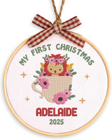 Personalized Baby's First Christmas Ornament — 6