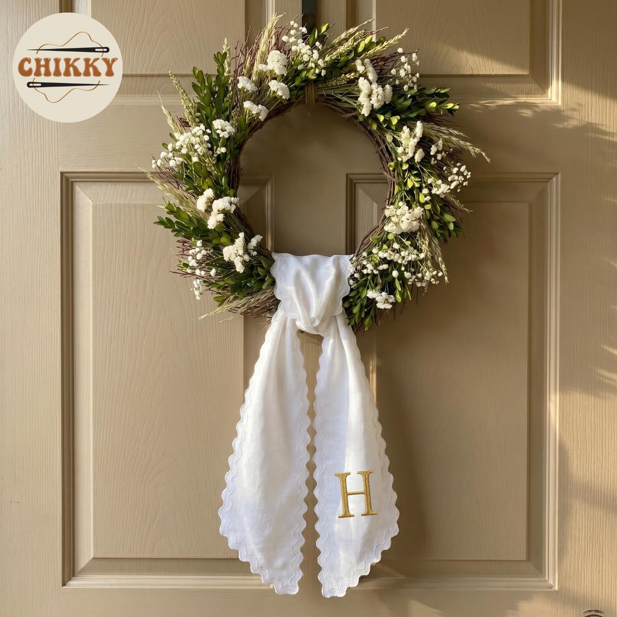 Christmas Personalized Wreath Sash — image 2