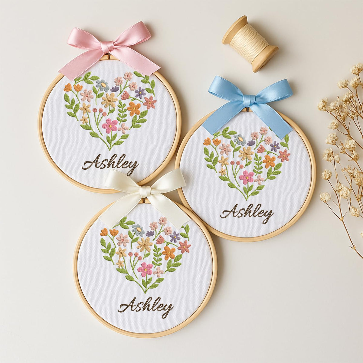 Personalized Embroidered Baby Name Hoop — 5 — image 2