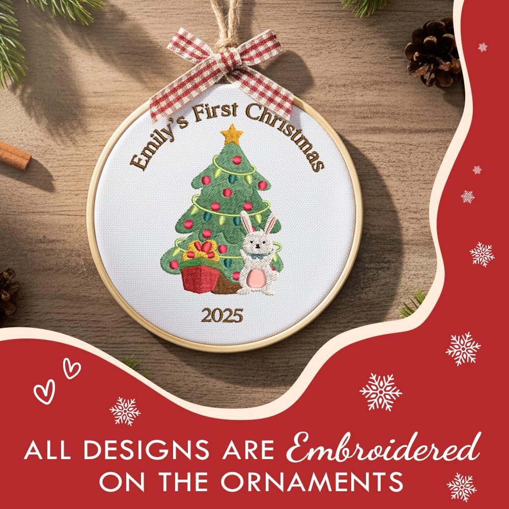 Personalized Baby's First Christmas Ornament — 4 — image 4
