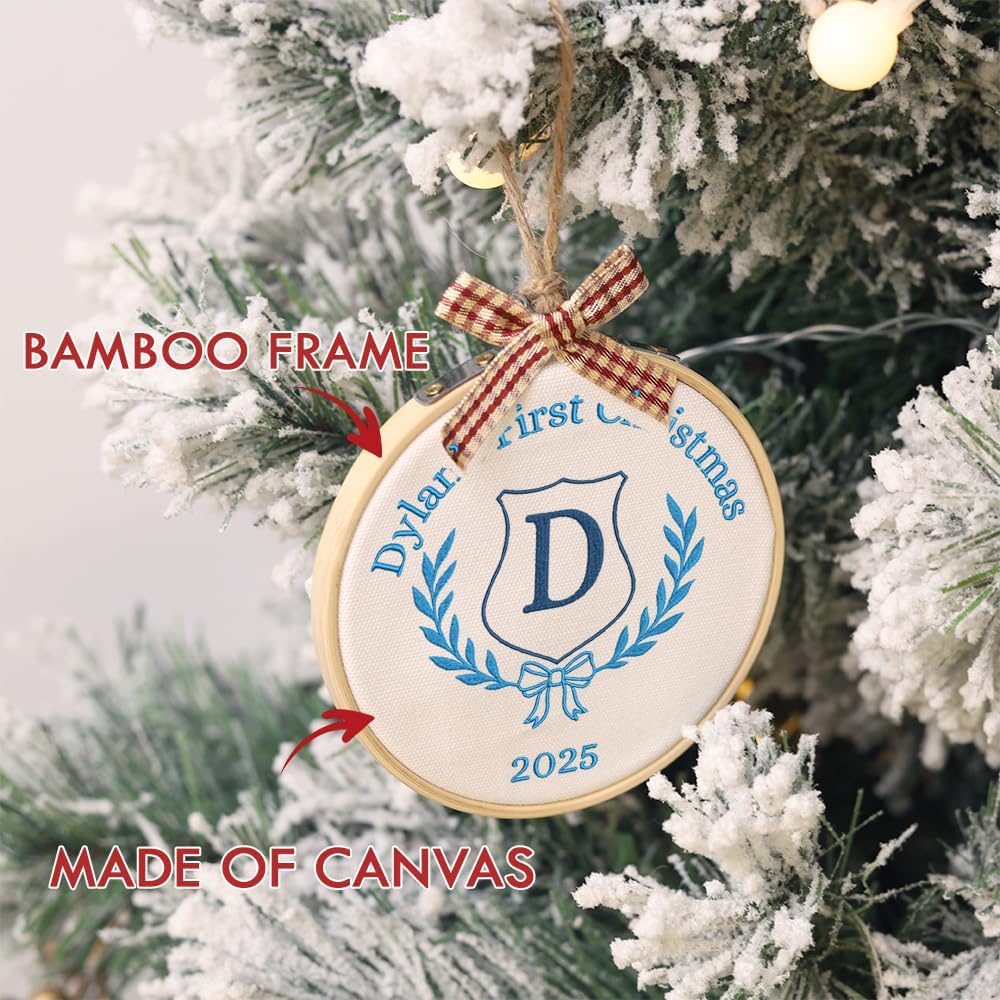Personalized Baby's First Christmas Ornament — 8 — image 6