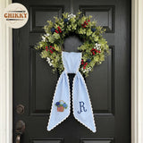 Patriotic Personalized Wreath Sash — 1 - USA Hydrangea — image 3